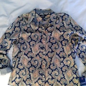 Chaps paisley long sleeve shirt